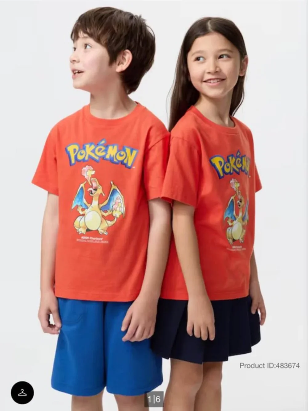 New W/ Tag Pokémon 30th Anniversary 2026 UNIQLO Kids UT T-Shirt Limited Cute Red